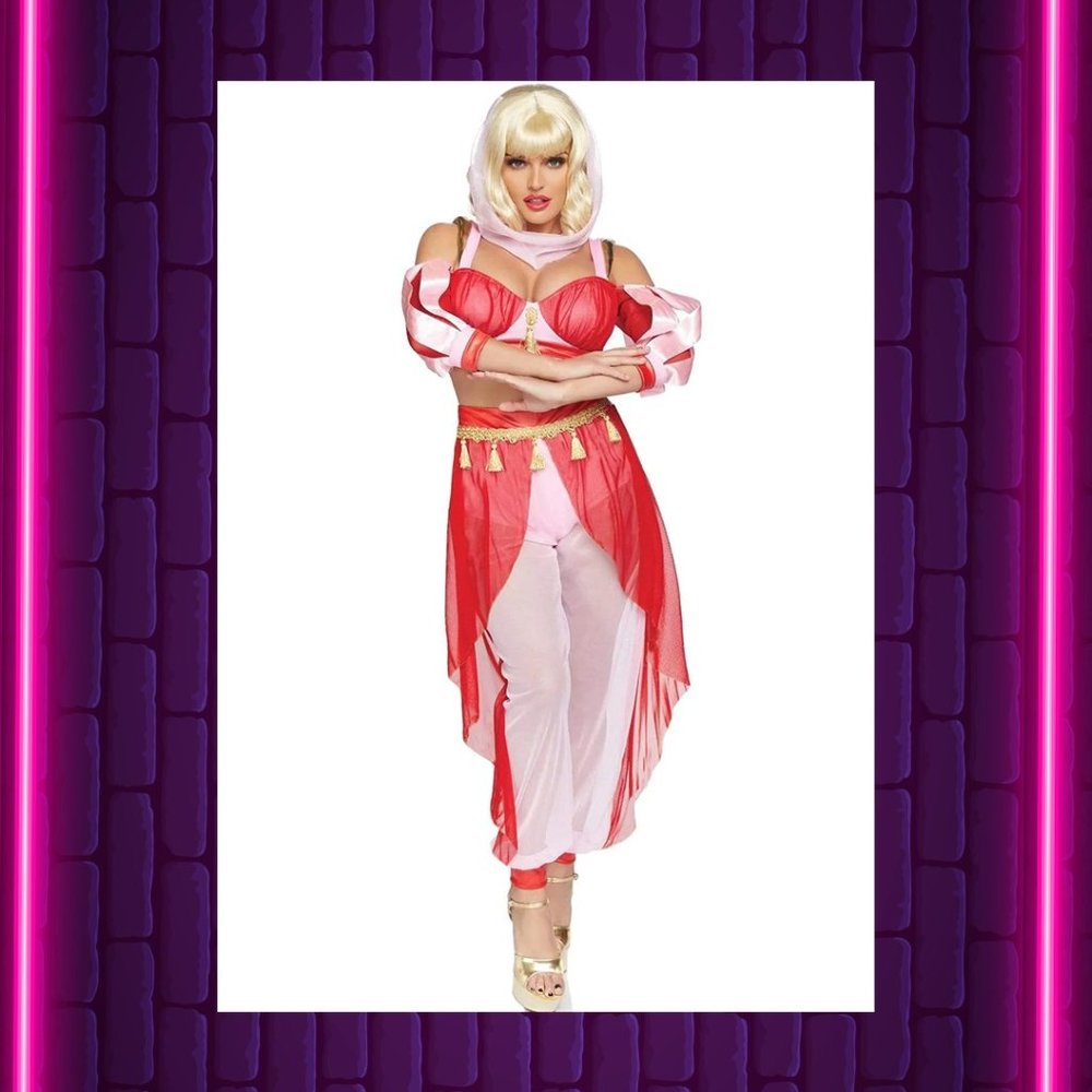 DREAMY GENIE Costume | XS-M | PINK, RED